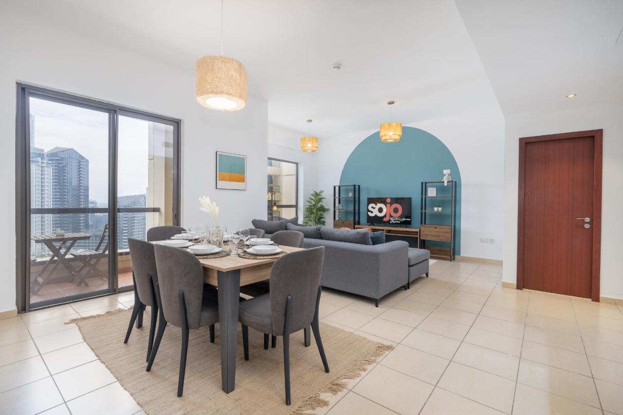 Jbr Beach Bliss One Three Bedroom Luxury Apartments By Sojo Stay Дубай Экстерьер фото